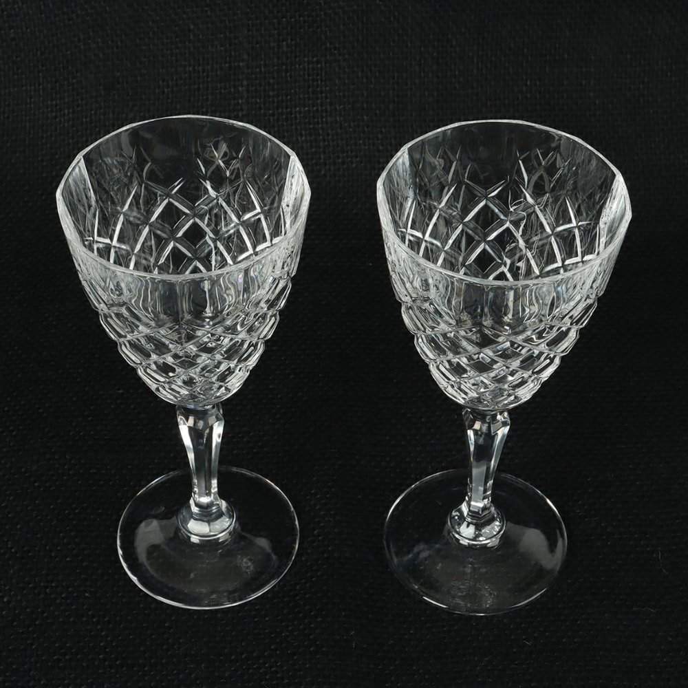 Vintage Water Goblet Dauphine by CRISTAL D'ARQUES-DURAND Set of Two - Picture 2 of 7